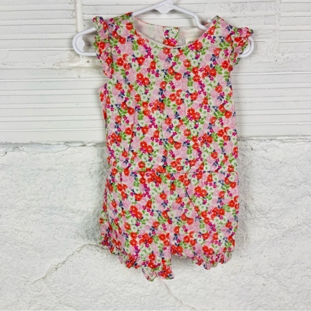 Gymboree colorful cotton Floral romper size 2T